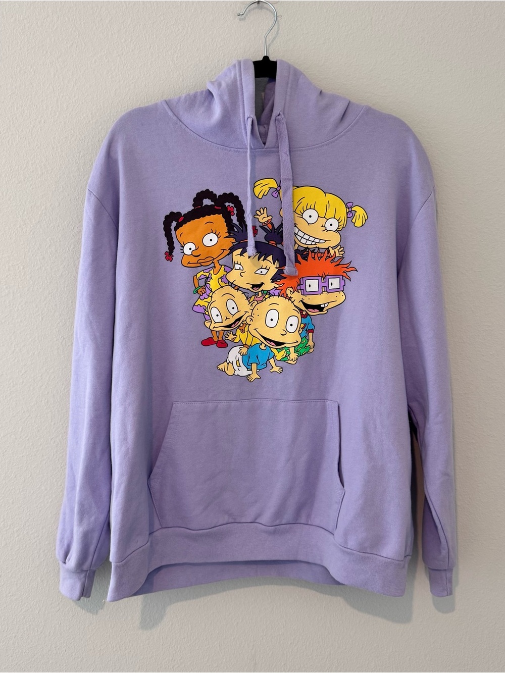 Nickelodeon Rugrats Purple Pullover Hoodie Sweatshirt